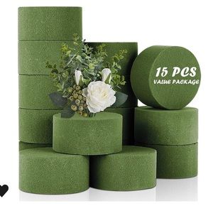 15 PCS Floral Foam, Green for Flower Arrangements